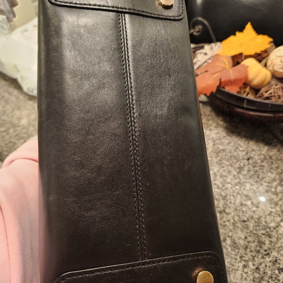 Michael Kors Black Satchel with Gold Studs - Picture 4 of 10